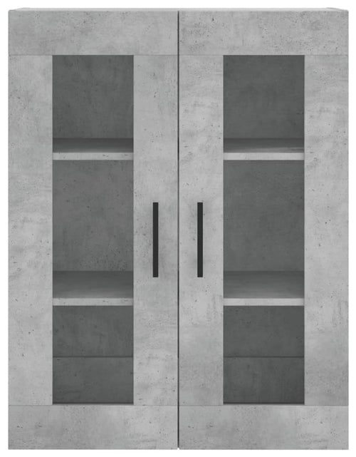 Încărcați imaginea în vizualizatorul Galerie, Dulapuri de perete, 2 buc., gri beton, lemn prelucrat
