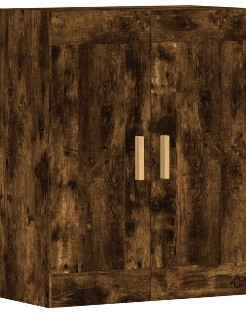 Încărcați imaginea în vizualizatorul Galerie, Dulapuri de perete, 2 buc., stejar afumat, lemn prelucrat
