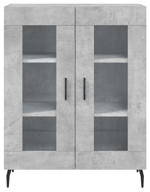 Încărcați imaginea în vizualizatorul Galerie, Dulap înalt, gri beton, 69,5x34x180, lemn compozit
