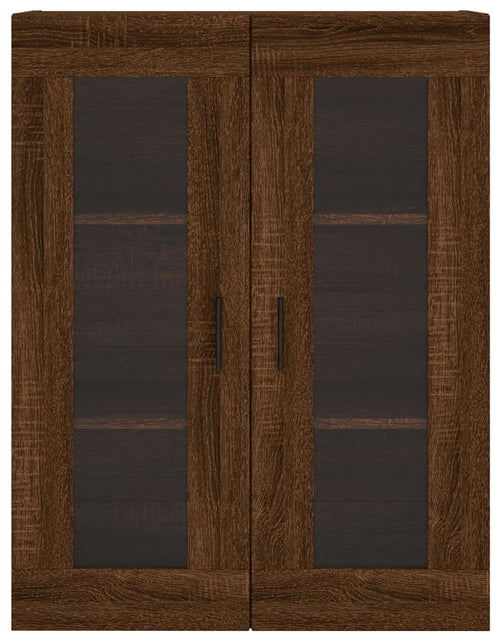 Загрузите изображение в средство просмотра галереи, Dulap înalt, stejar maro, 69,5x34x180 cm, lemn compozit
