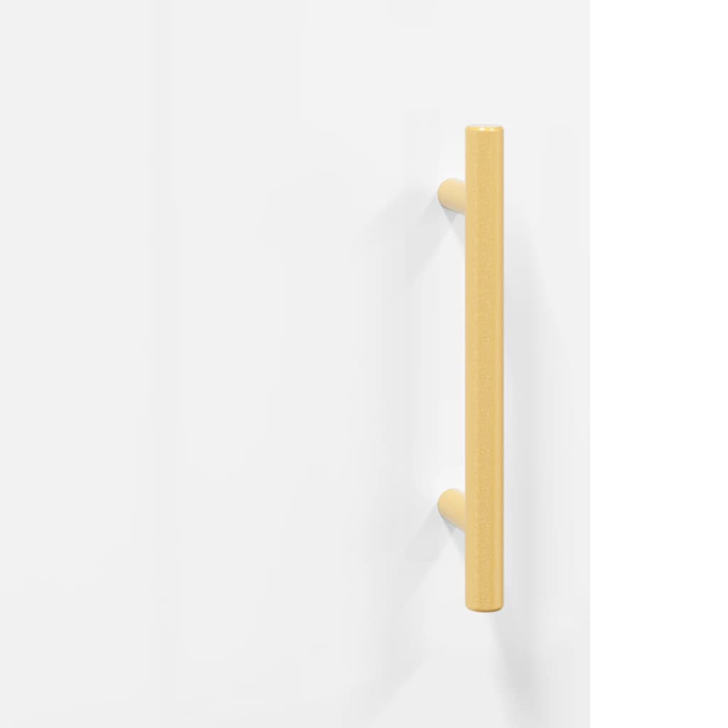 Dulap înalt, alb extralucios, 69,5x34x180 cm, lemn compozit