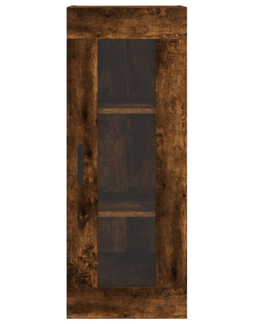 Загрузите изображение в средство просмотра галереи, Dulap înalt, stejar fumuriu, 34,5x34x180 cm, lemn prelucrat
