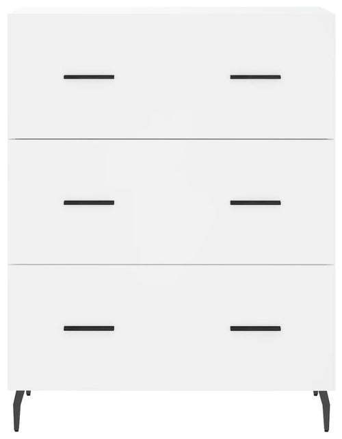 Загрузите изображение в средство просмотра галереи, Dulap înalt, alb, 69,5x34x180 cm, lemn compozit
