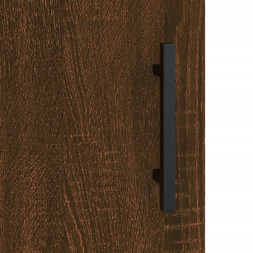 Dulap înalt, stejar maro, 34,5x34x180 cm, lemn prelucrat