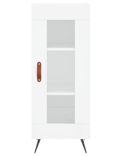 Încărcați imaginea în vizualizatorul Galerie, Dulap înalt, alb extralucios, 34,5x34x180 cm, lemn prelucrat
