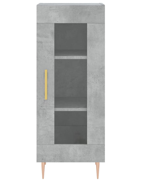 Încărcați imaginea în vizualizatorul Galerie, Dulap înalt, gri beton, 34,5x34x180 cm , lemn prelucrat
