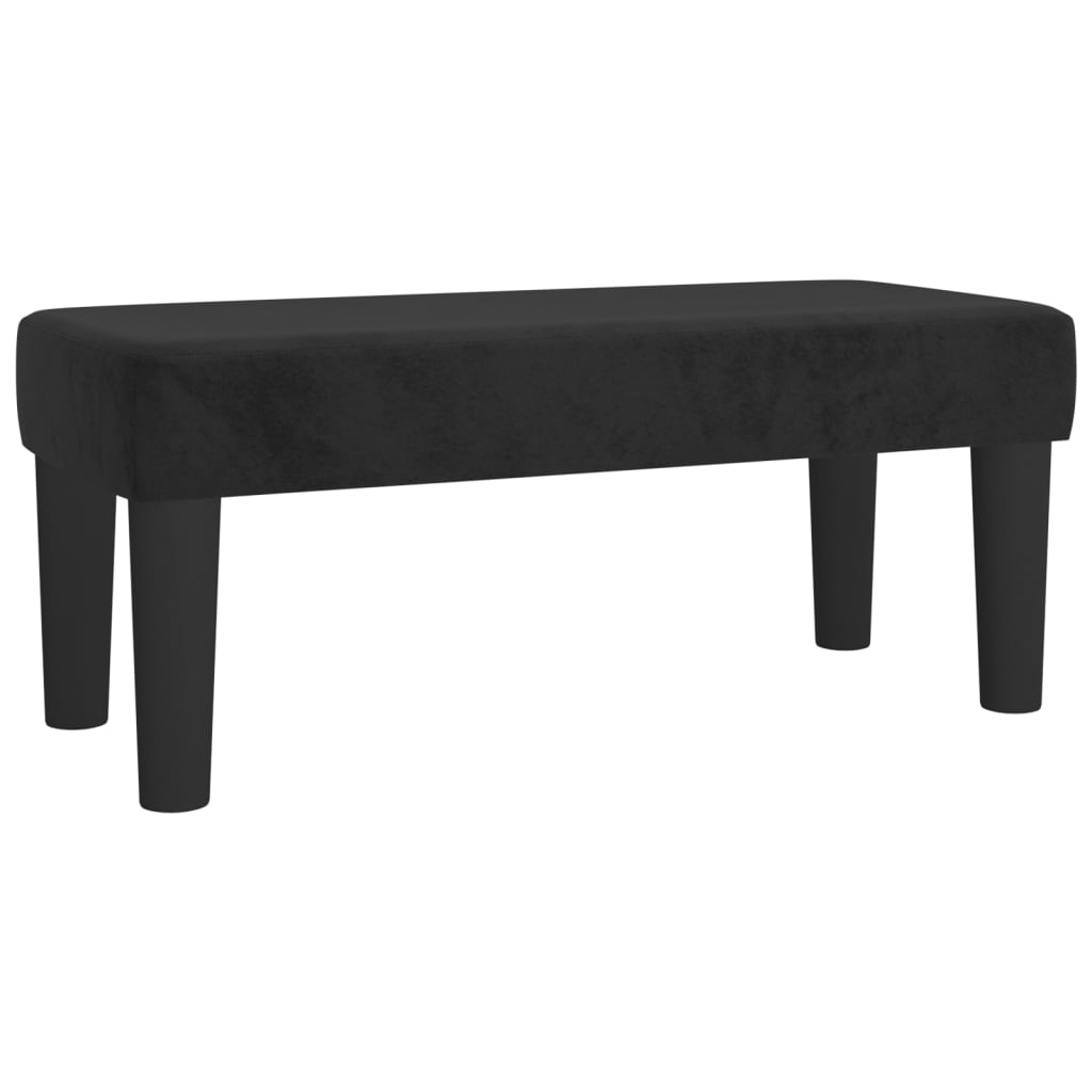 Pat box spring cu saltea, negru, 100x200 cm, catifea