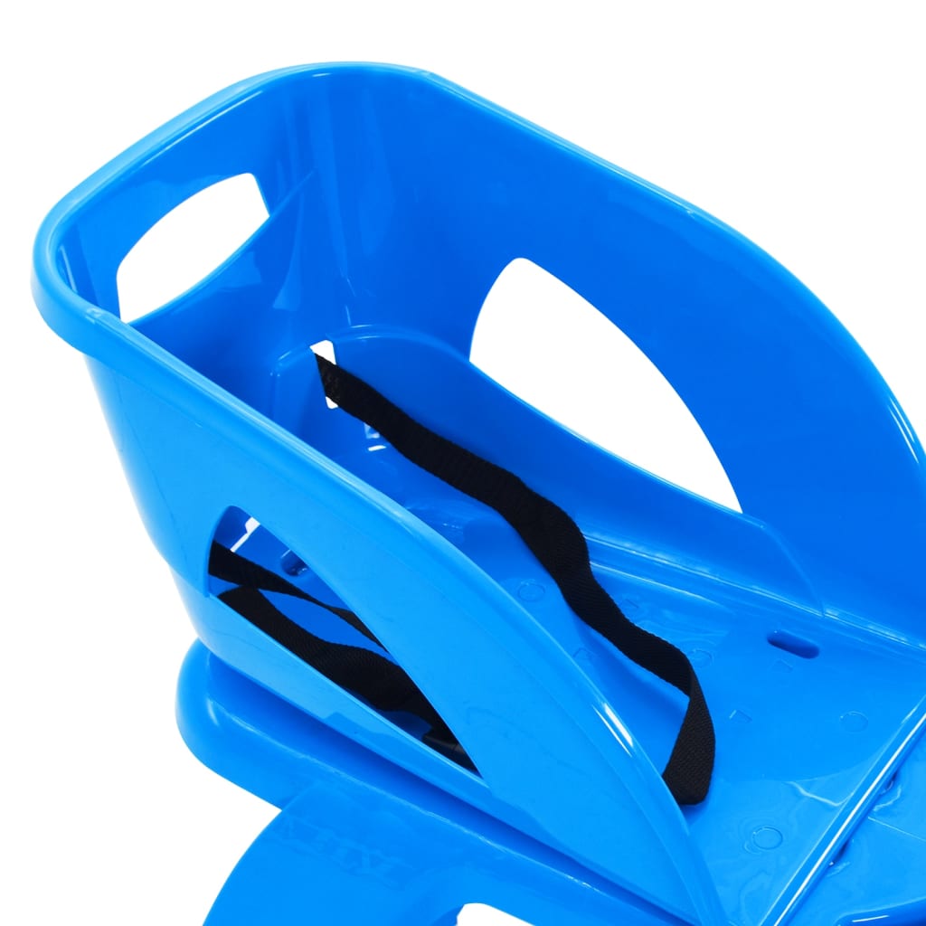 Sanie cu scaun și volan, albastru, 102,5x40x23cm, polipropilenă