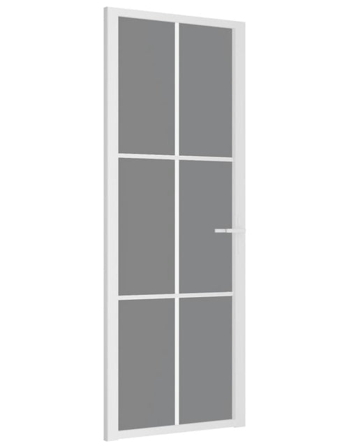 Încărcați imaginea în vizualizatorul Galerie, Ușă de interior, 76x201,5 cm, alb, sticlă ESG și aluminiu
