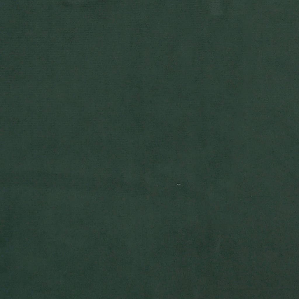 Pat box spring cu saltea, verde închis, 160x200 cm, catifea