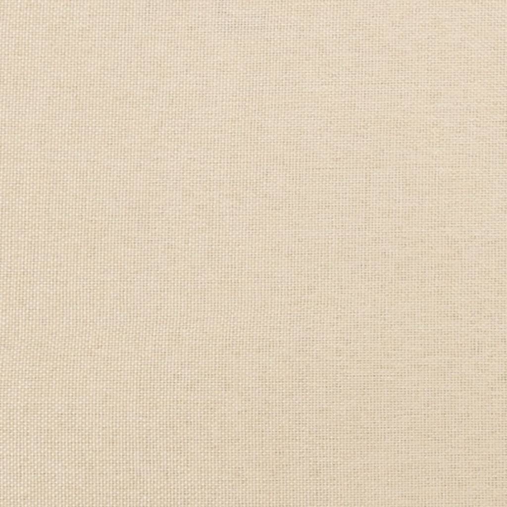 Pat box spring cu saltea, crem, 200x200 cm, textil