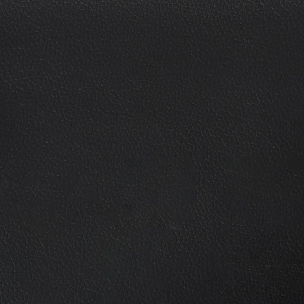 Pat box spring cu saltea, negru, 120x200 cm, piele ecologică