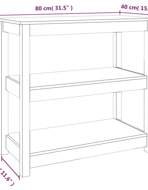 Загрузите изображение в средство просмотра галереи, Masă consolă, 80x40x74 cm, lemn masiv de pin
