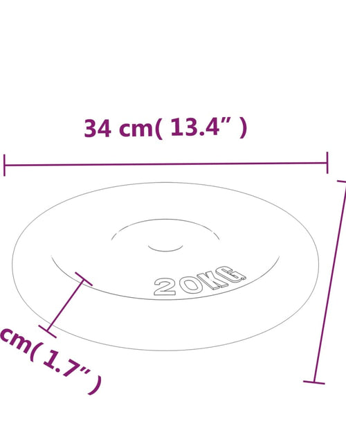 Încărcați imaginea în vizualizatorul Galerie, Disc de greutate, 40 kg, fontă
