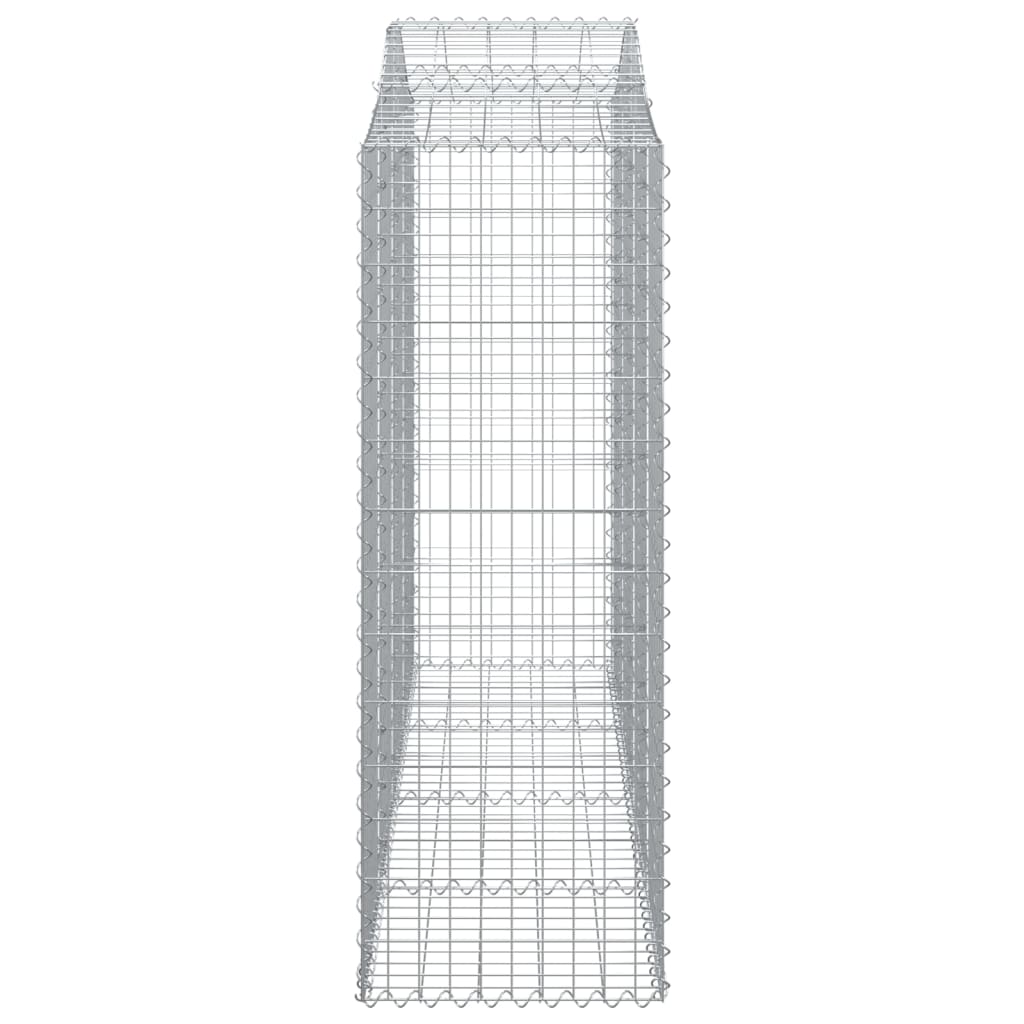 Coșuri gabion arcuite 30 buc, 200x50x140/160cm, fier galvanizat