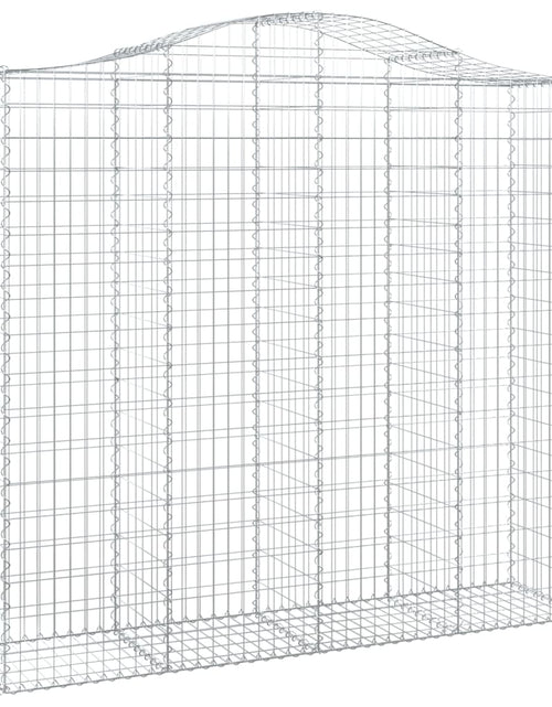 Încărcați imaginea în vizualizatorul Galerie, Coșuri gabion arcuite 25 buc, 200x50x180/200cm, fier galvanizat
