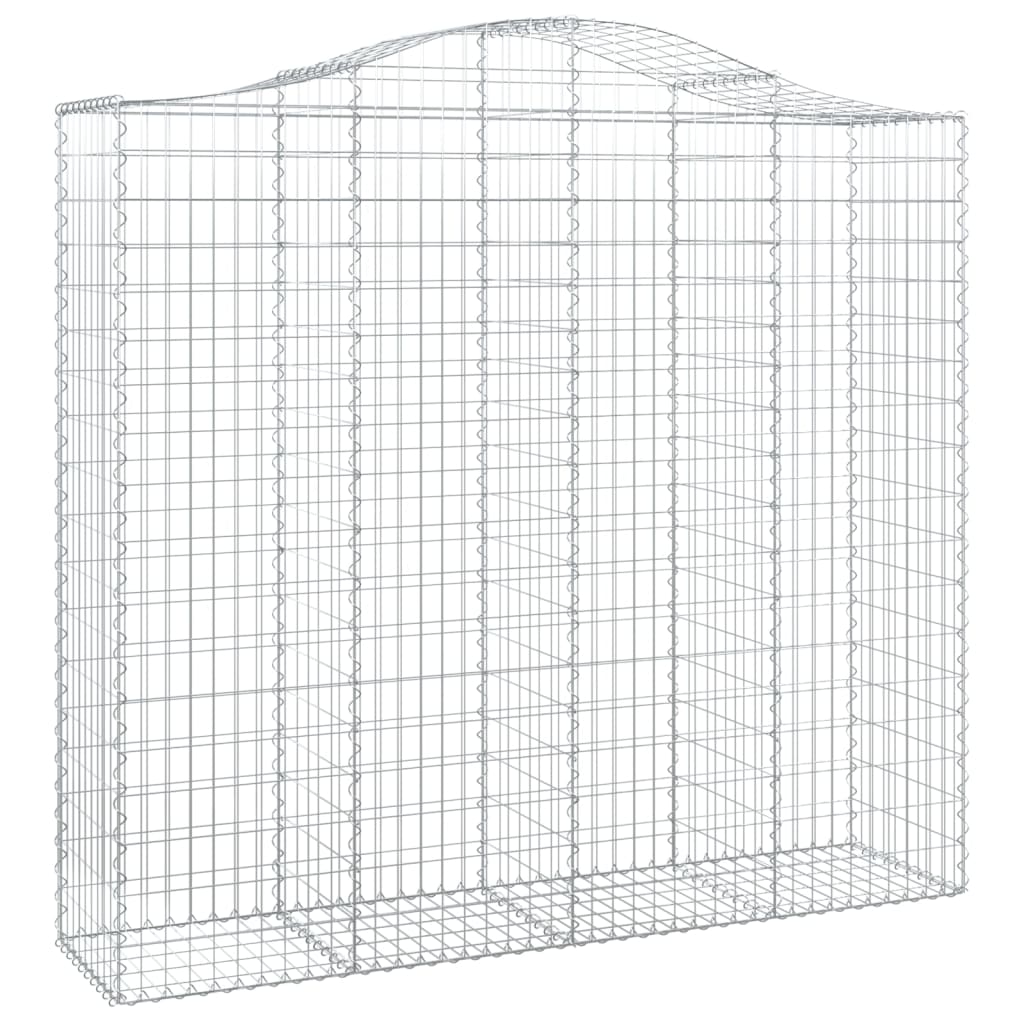 Coșuri gabion arcuite 25 buc, 200x50x180/200cm, fier galvanizat