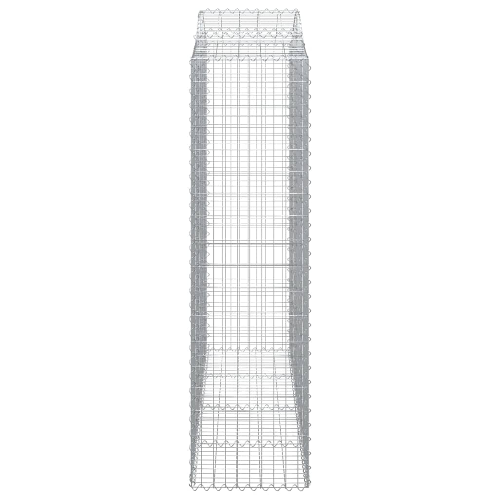 Coșuri gabion arcuite 25 buc, 200x50x180/200cm, fier galvanizat