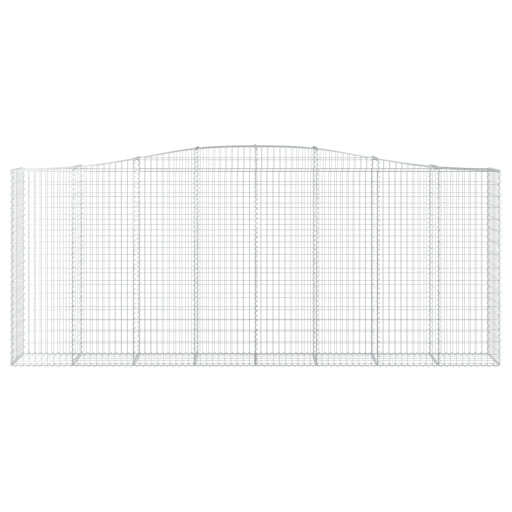 Coșuri gabion arcuite, 20 buc, 400x50x160/180cm fier galvanizat