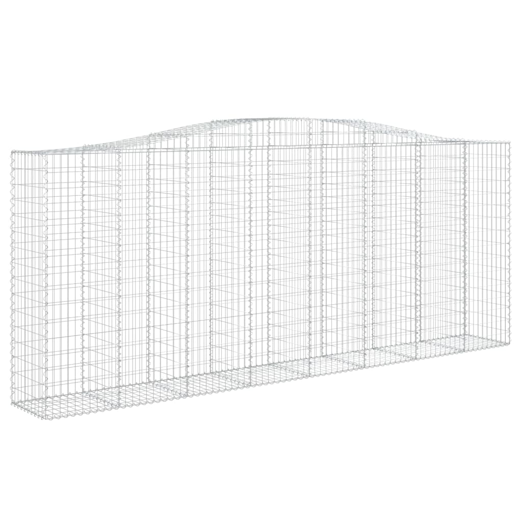 Coș gabion arcuit, 25 buc, 400x50x160/180 cm, fier galvanizat