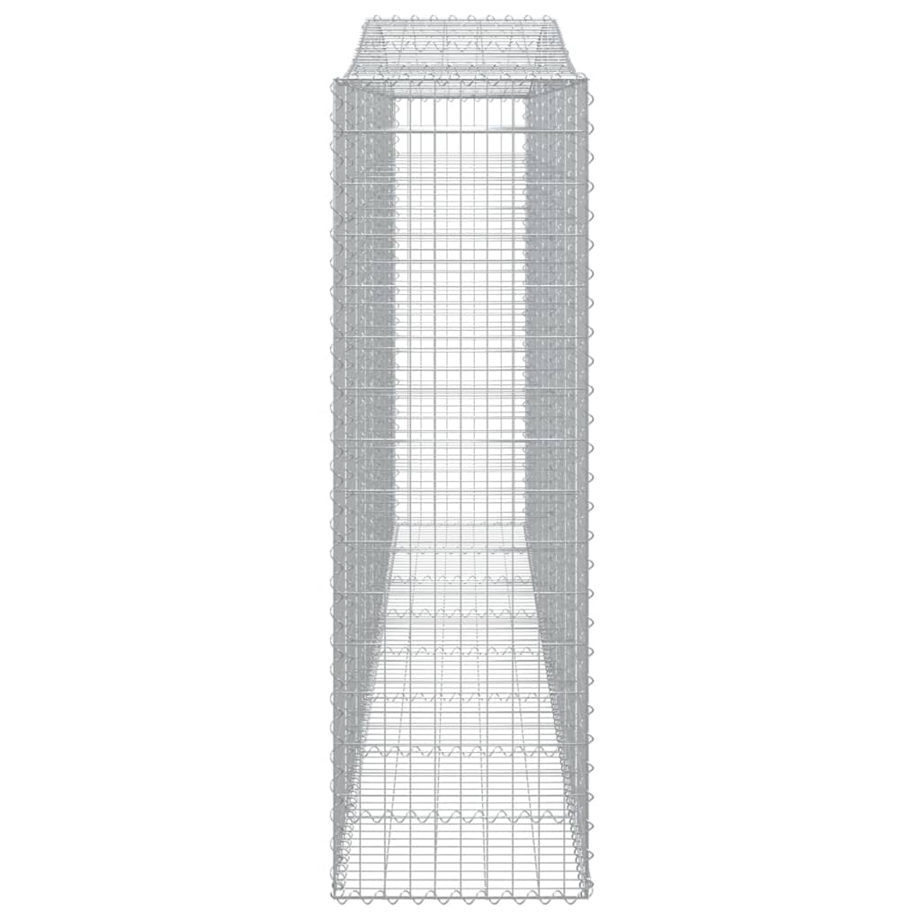 Coș gabion arcuit, 25 buc, 400x50x160/180 cm, fier galvanizat