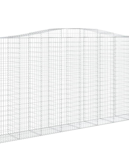 Încărcați imaginea în vizualizatorul Galerie, Coșuri gabion arcuite, 5 buc 400x50x200/220 cm, fier galvanizat
