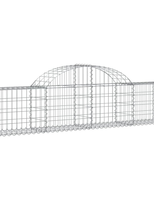 Загрузите изображение в средство просмотра галереи, Coșuri gabion arcuite 5 buc, 200x30x40/60 cm, fier galvanizat
