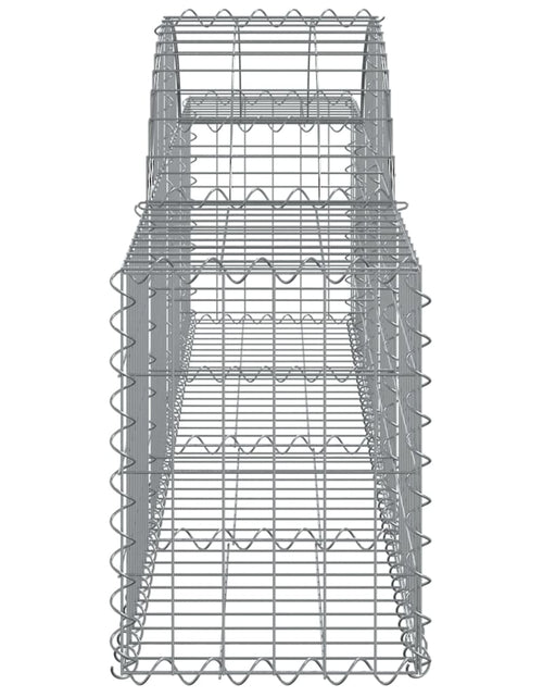 Загрузите изображение в средство просмотра галереи, Coșuri gabion arcuite 5 buc, 200x30x40/60 cm, fier galvanizat
