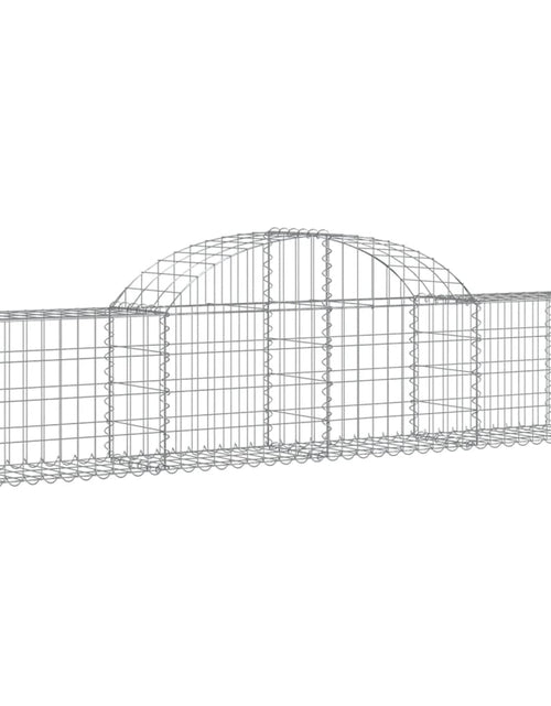 Загрузите изображение в средство просмотра галереи, Coșuri gabion arcuite 8 buc, 200x30x40/60 cm, fier galvanizat
