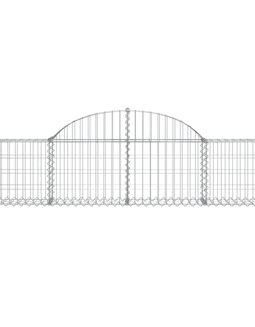 Încărcați imaginea în vizualizatorul Galerie, Coșuri gabion arcuite 10 buc, 200x30x40/60 cm, fier galvanizat
