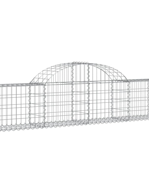 Încărcați imaginea în vizualizatorul Galerie, Coșuri gabion arcuite 11 buc, 200x30x40/60 cm, fier galvanizat
