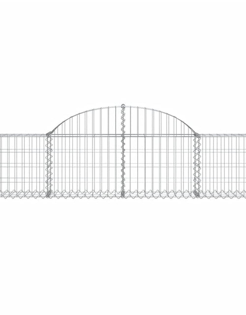 Încărcați imaginea în vizualizatorul Galerie, Coșuri gabion arcuite 11 buc, 200x30x40/60 cm, fier galvanizat
