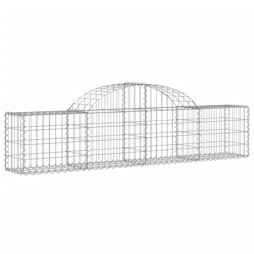 Coșuri gabion arcuite 13 buc, 200x30x40/60 cm, fier galvanizat