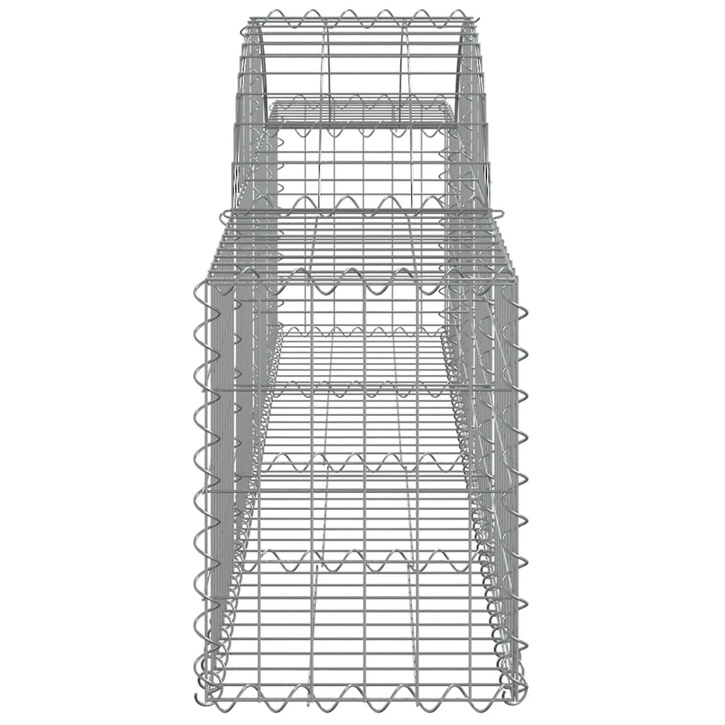 Coșuri gabion arcuite 13 buc, 200x30x40/60 cm, fier galvanizat