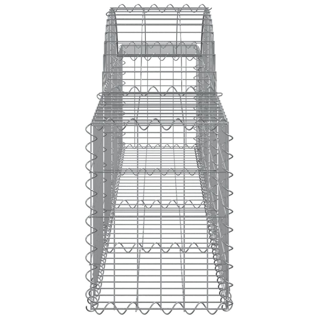 Coșuri gabion arcuite 20 buc, 200x30x40/60 cm, fier galvanizat