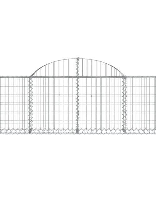 Încărcați imaginea în vizualizatorul Galerie, Coșuri gabion arcuite 18 buc, 200x30x60/80 cm, fier galvanizat
