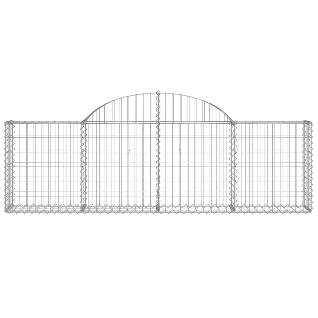 Coșuri gabion arcuite 18 buc, 200x30x60/80 cm, fier galvanizat