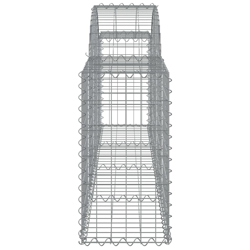 Coșuri gabion arcuite 18 buc, 200x30x60/80 cm, fier galvanizat