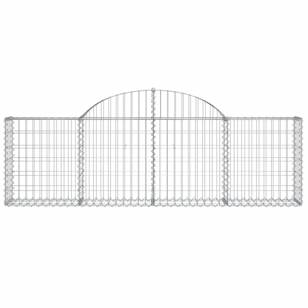 Coșuri gabion arcuite 20 buc, 200x30x60/80 cm, fier galvanizat