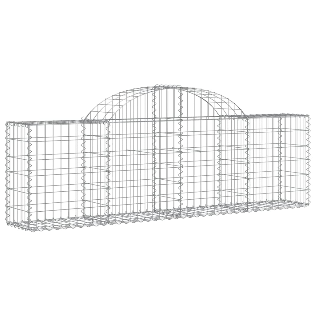 Coșuri gabion arcuite 25 buc, 200x30x60/80 cm, fier galvanizat