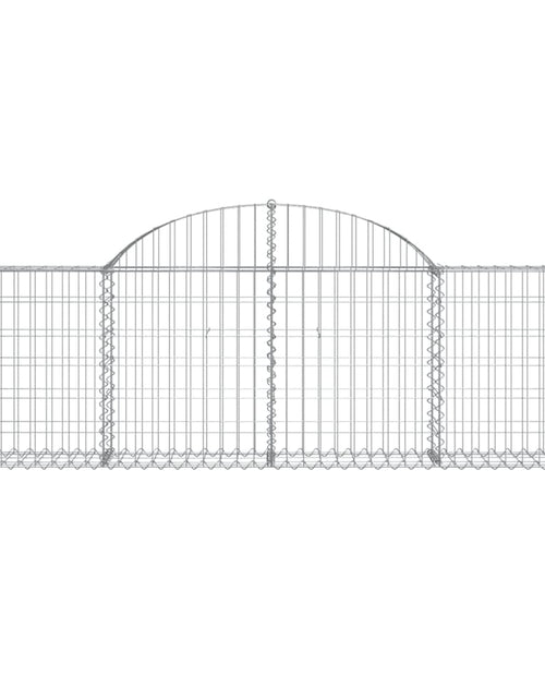 Încărcați imaginea în vizualizatorul Galerie, Coșuri gabion arcuite 25 buc, 200x30x60/80 cm, fier galvanizat
