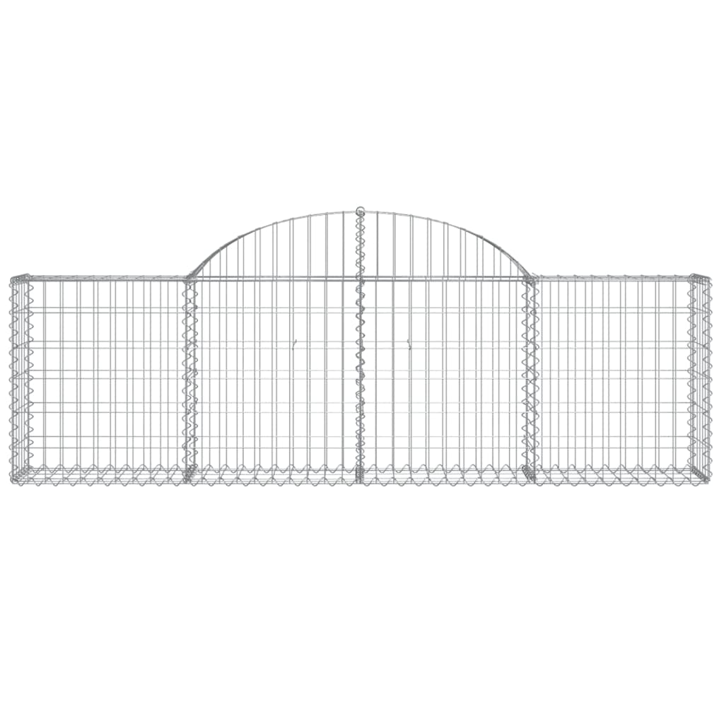 Coșuri gabion arcuite 25 buc, 200x30x60/80 cm, fier galvanizat