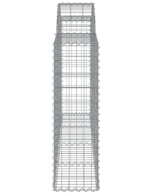 Загрузите изображение в средство просмотра галереи, Coșuri gabion arcuite 50 buc, 200x30x100/120 cm fier galvanizat
