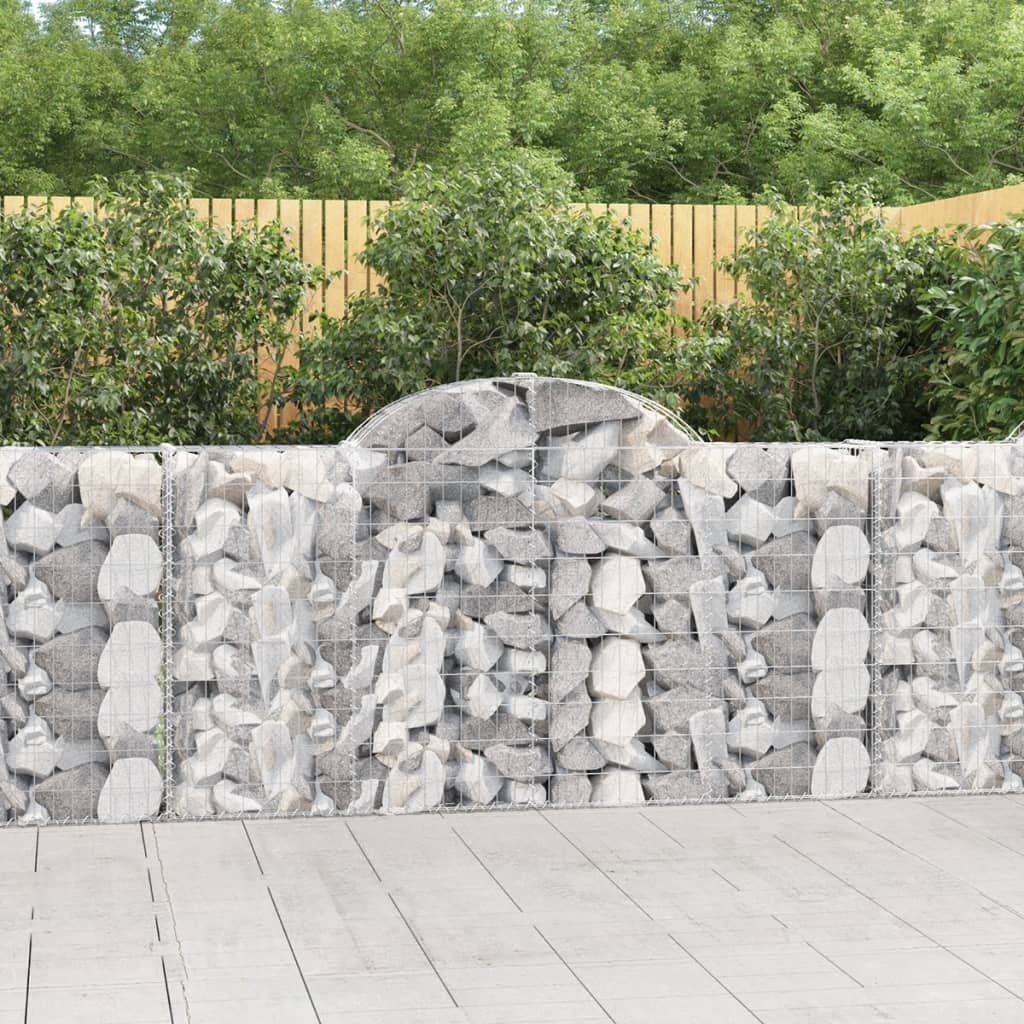 Coșuri gabion arcuite 50 buc, 200x30x100/120 cm fier galvanizat