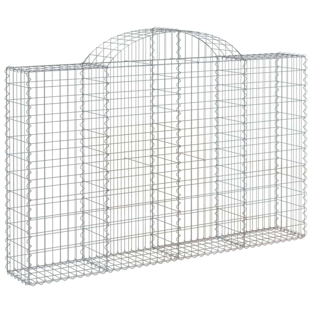 Coșuri gabion arcuite 14 buc, 200x30x120/140cm, fier galvanizat