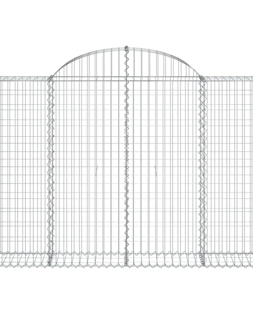 Загрузите изображение в средство просмотра галереи, Coșuri gabion arcuite 14 buc, 200x30x120/140cm, fier galvanizat
