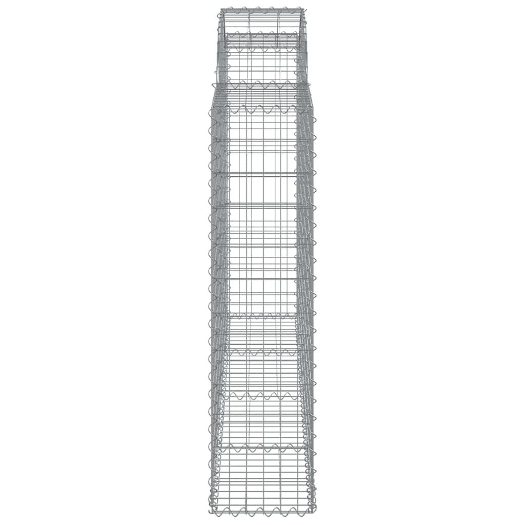 Coșuri gabion arcuite 14 buc, 200x30x120/140cm, fier galvanizat