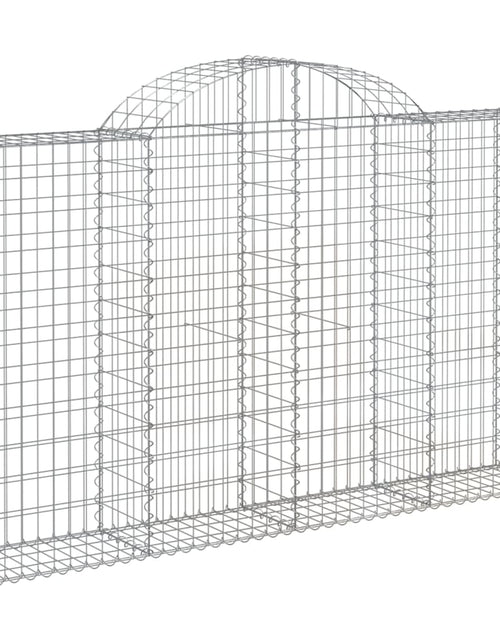 Încărcați imaginea în vizualizatorul Galerie, Coșuri gabion arcuite 15 buc, 200x30x120/140cm, fier galvanizat
