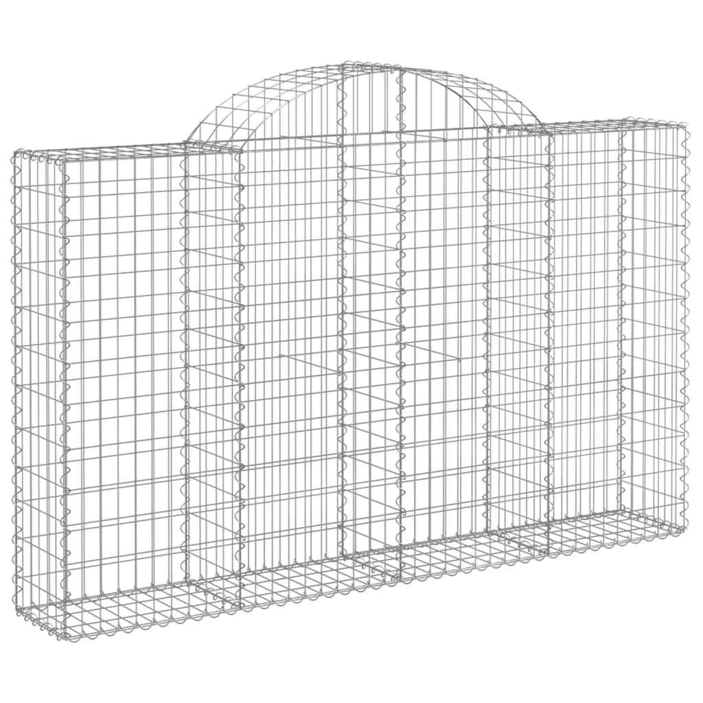 Coșuri gabion arcuite 18 buc, 200x30x120/140cm, fier galvanizat