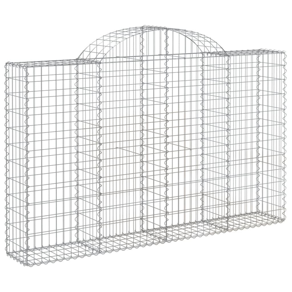 Coșuri gabion arcuite 20 buc, 200x30x120/140cm, fier galvanizat